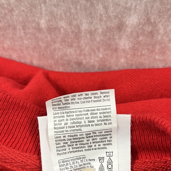 VTG Champion Reverse Weave Camp Chen-A-Wanda 18465 Red Sweatshirt Large - Picture 9 of 10